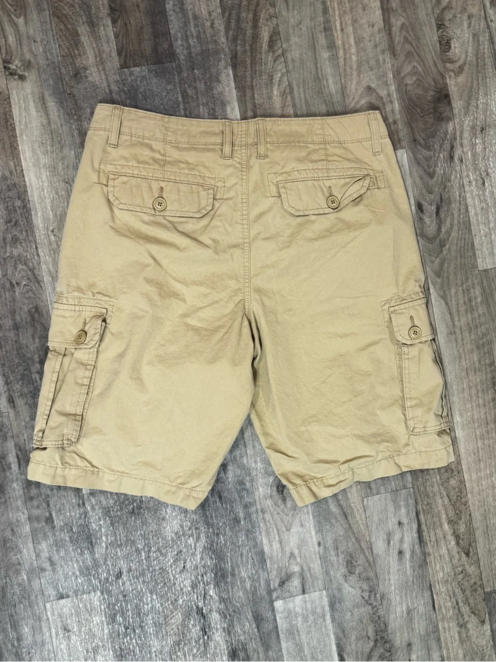 Sonoma Goods For Life Men’s Cargo Shorts Size 33 Khaki Tan Cotton Utility
